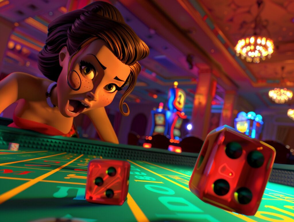 superpg1688 cartoon rendering person playing casino () min